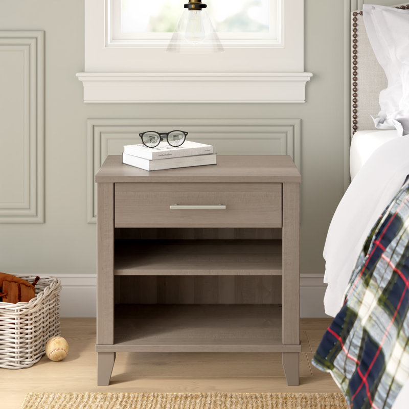 Foundstone™ Tinley Manufactured Wood Nightstand & Reviews Wayfair